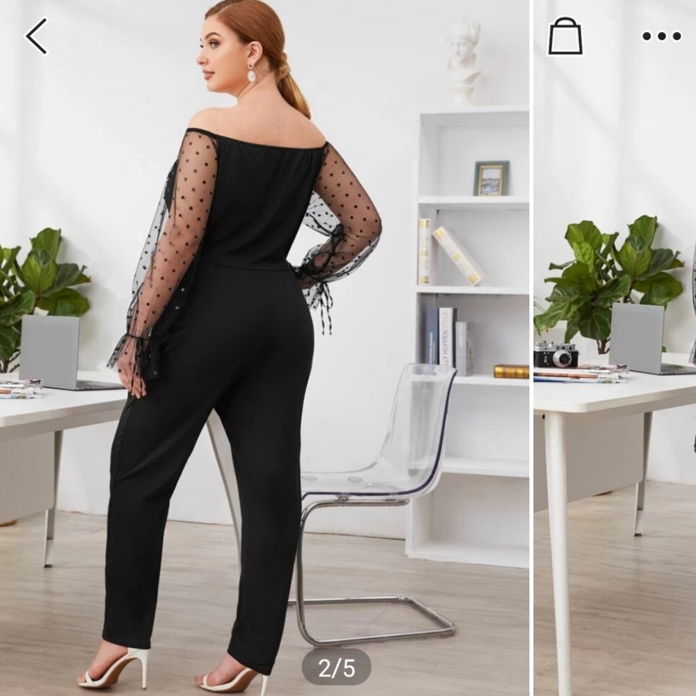 Mesh Panel Jumpsuit - Picture 4 of 5